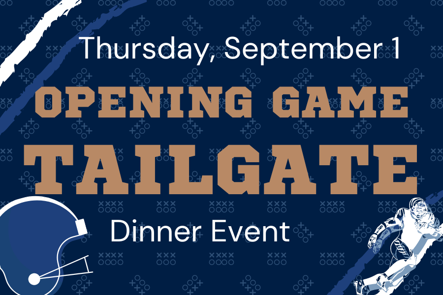 Image depicting our P.S.U. Tailgate sign in white and blue colors. Click on the image to open the link to our information and menu pages