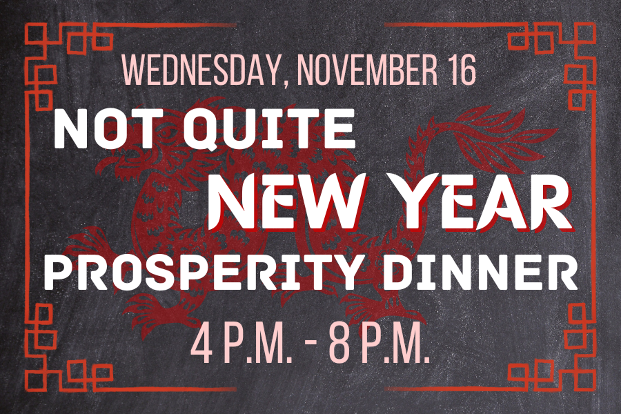 Image depicting our Chinese Prosperity Dinner sign in white, red and grey colors. Click on the image to open the link to our information and menu page