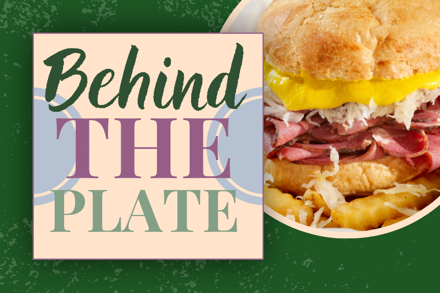 Image depicting our Behind the Plate signage in green and white colors. Click on the image to open the link to our special event webpage.