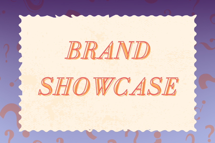 Image depicting our Brand Showcase signage in purple and orange colors. Click on the image to open the link to our special event webpage.