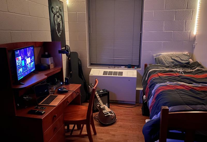 Single dorm room living option 