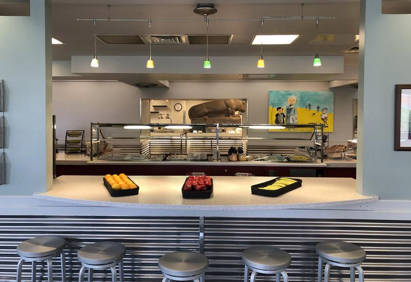 Northside Buffet Counter with Stools