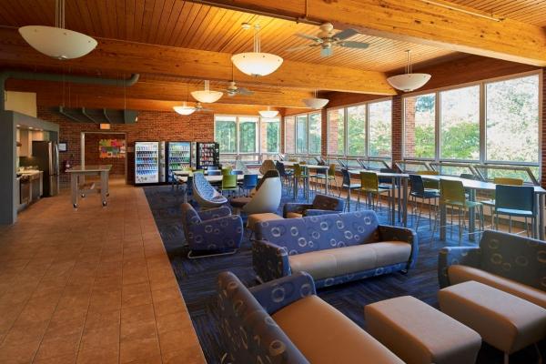 Mont Alto Hall Study Area with chairs, couches and tables