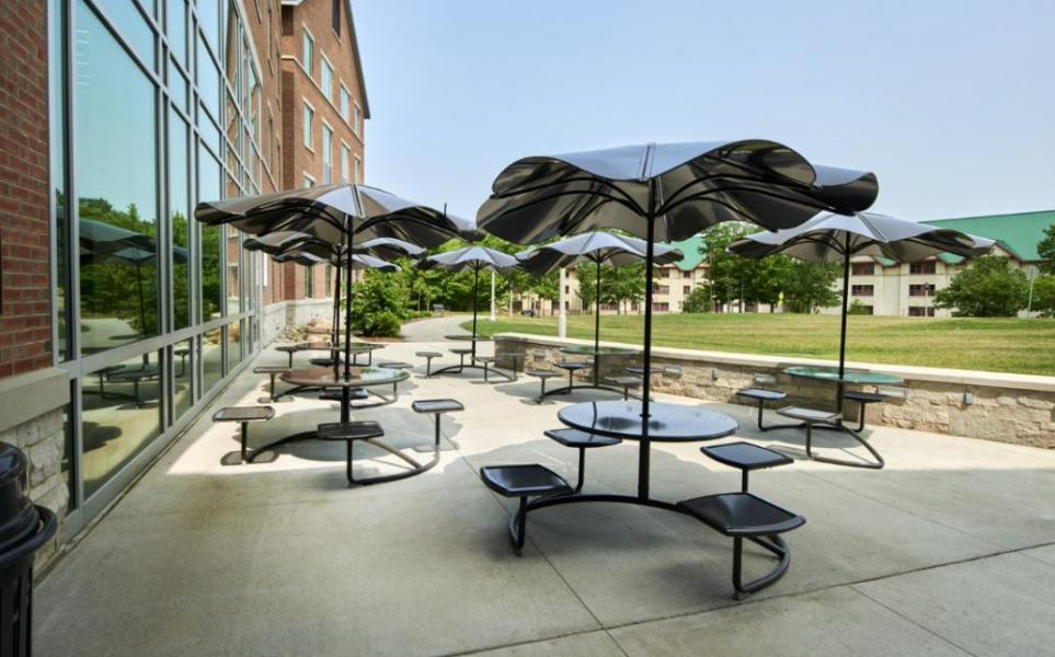 Trippe Hall Patio with Dining Tables