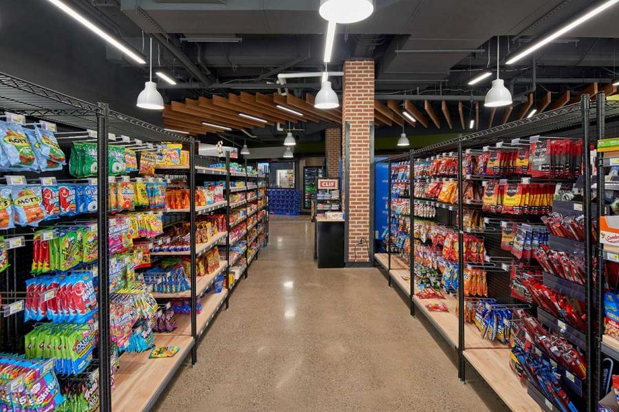 Market Pollock Store Aisles filled with Food