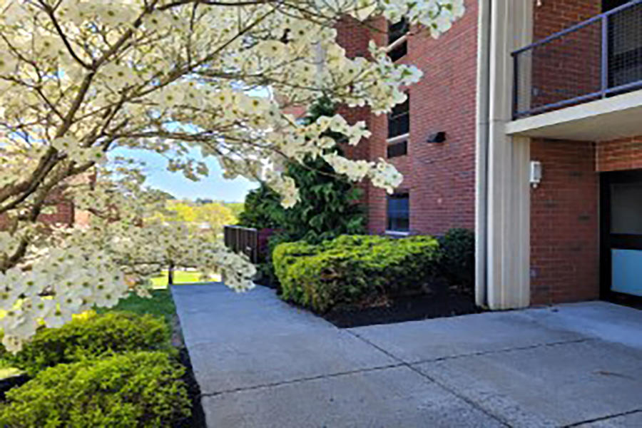 Exterior image of the Nittany Apartments 