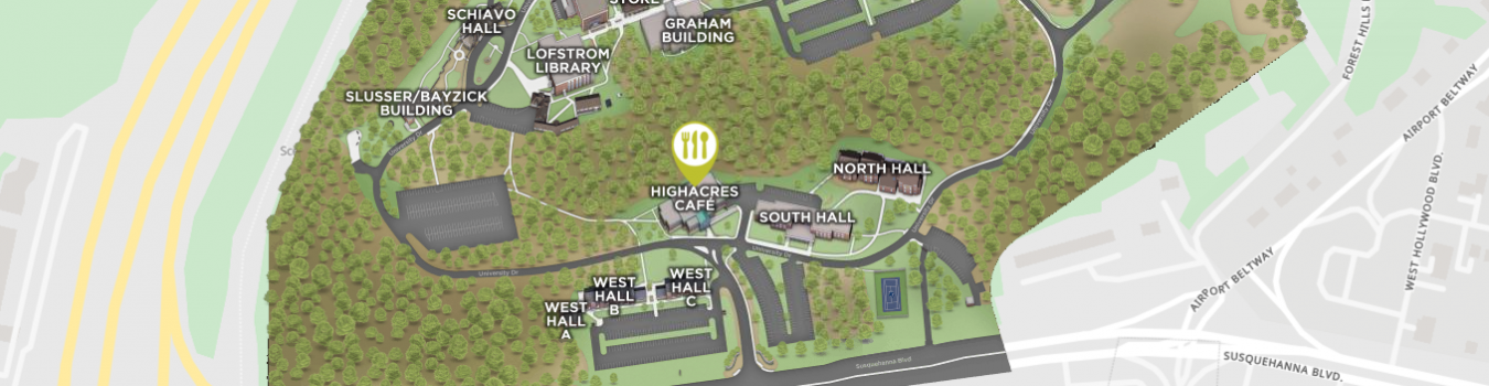 Open interactive map centered on HighAcres Café in a new tab