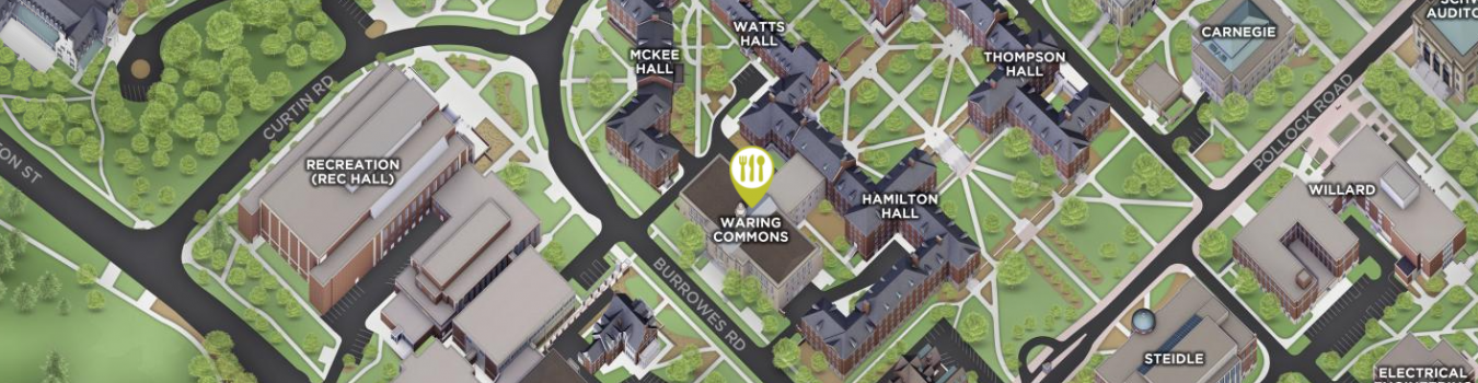 Open interactive map centered on Waring Square Buffet @ West in a new tab