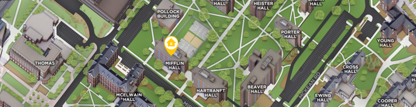 Open interactive map centered on Mifflin Hall in a new tab