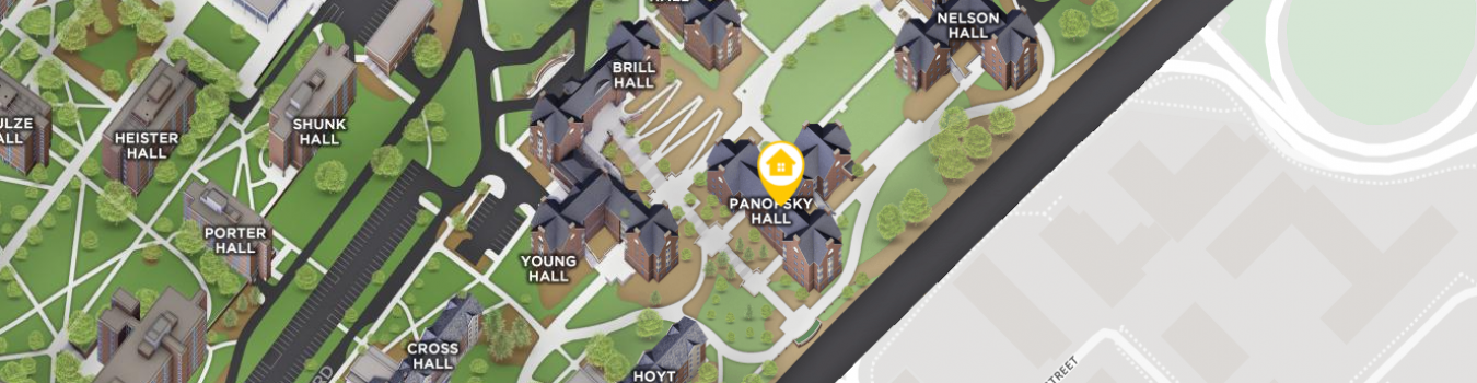 Open interactive map centered on Panofsky Hall in a new tab