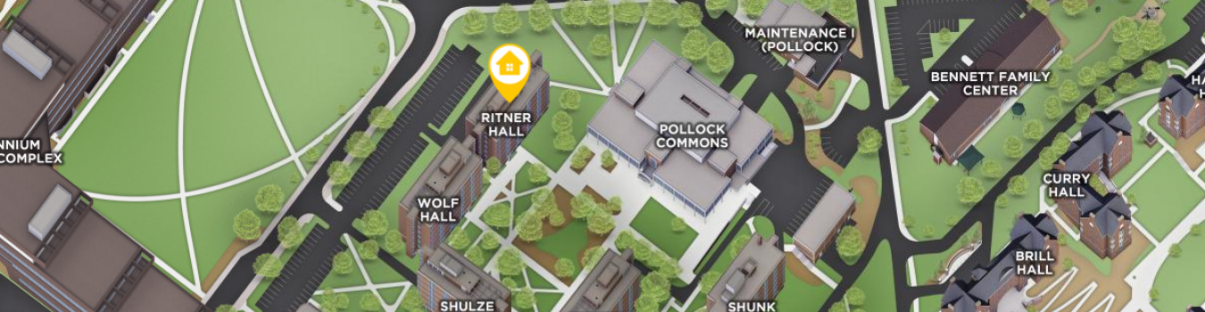 Open interactive map centered on Ritner Hall in a new tab