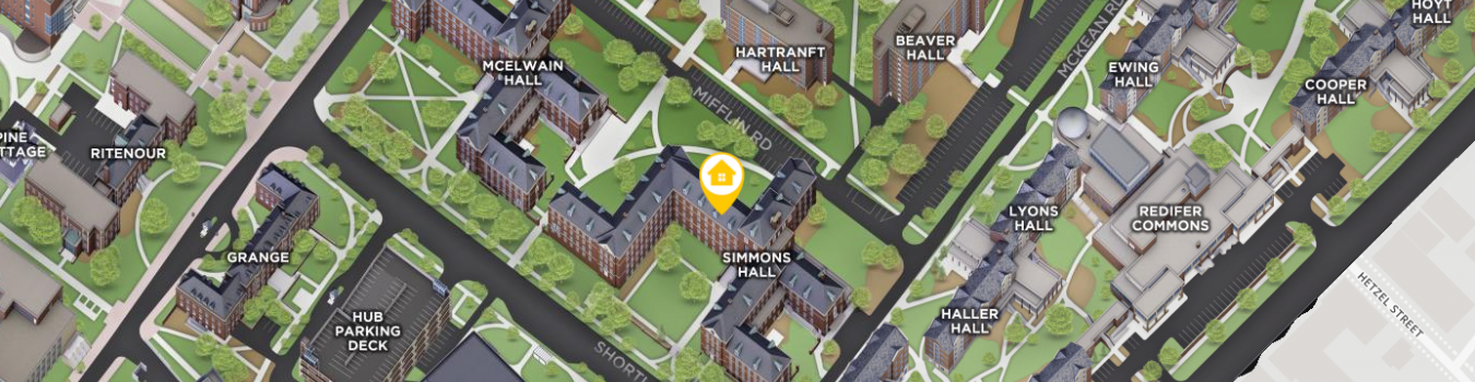 Open interactive map centered on Simmons Hall in a new tab