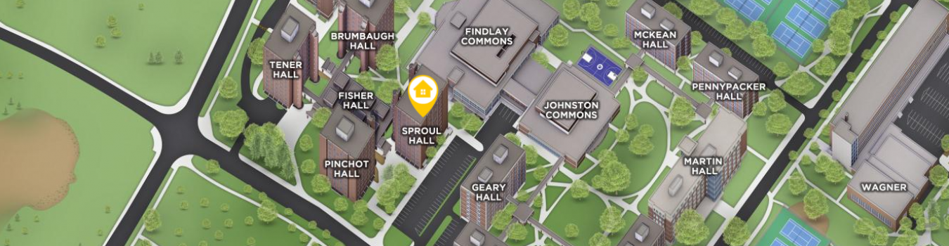 Open interactive map centered on Sproul Hall in a new tab