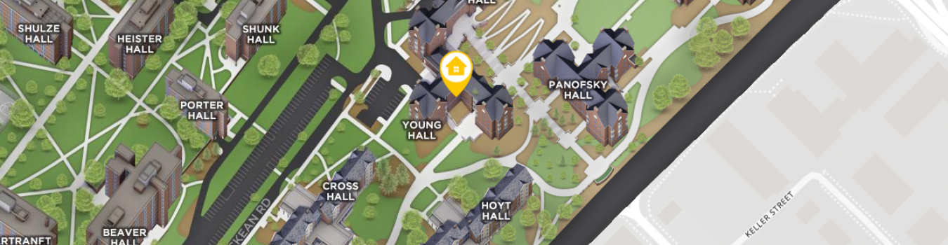 Open interactive map centered on Young Hall in a new tab