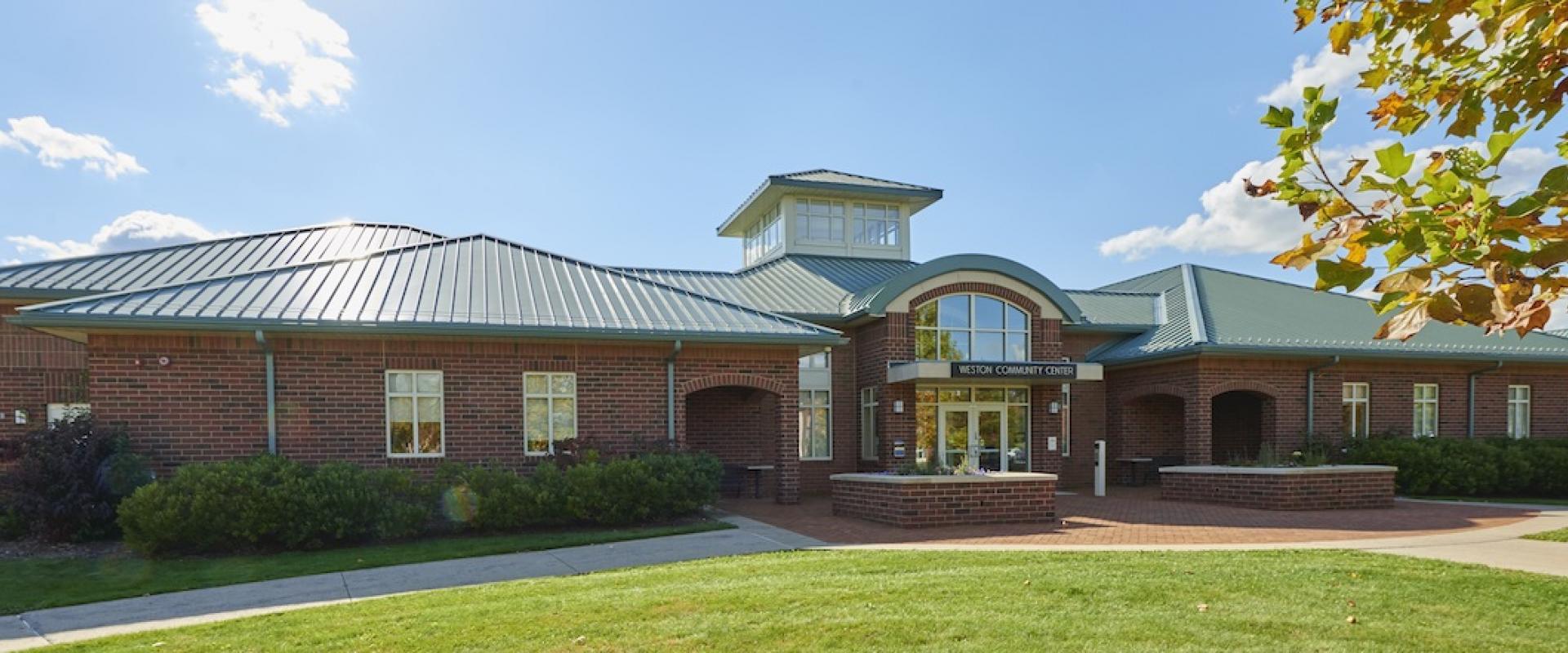 Exterior photo of Weston Community Center