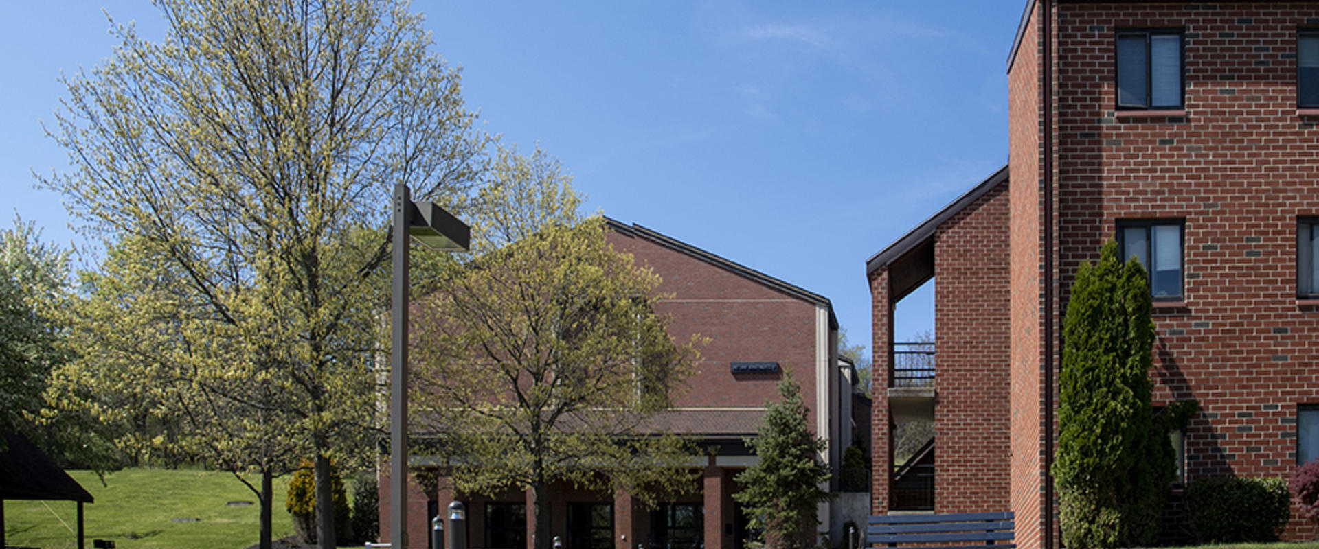 The Nittany Apartments residence complex at Penn State Schuylkill includes 308 beds spread across five apartment-style buildings. 