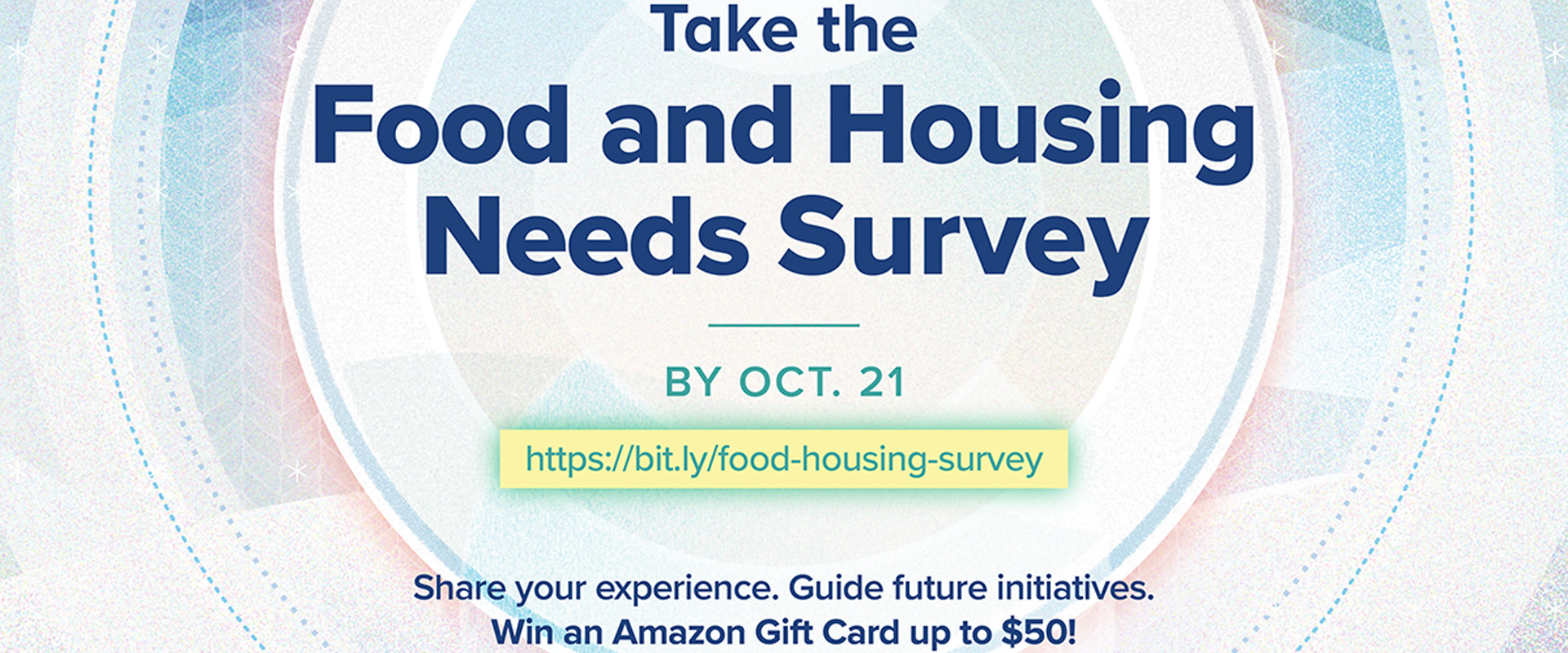 Food and Housing Needs Survey Graphic