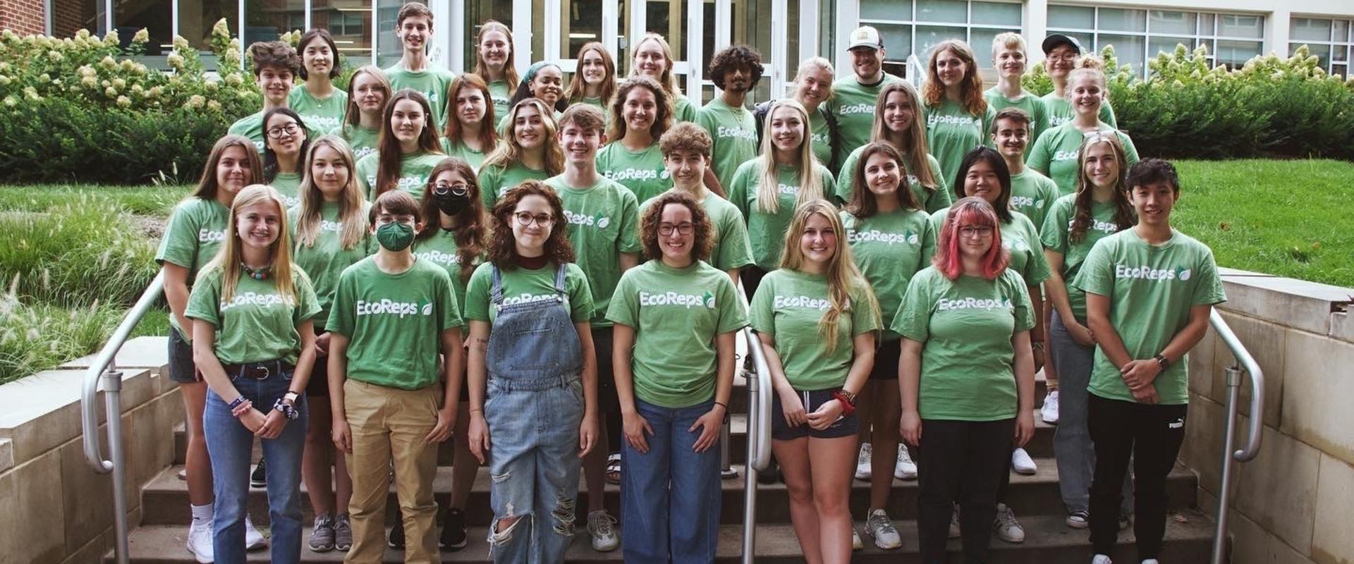 A picture of EcoReps outside of Findlay Commons